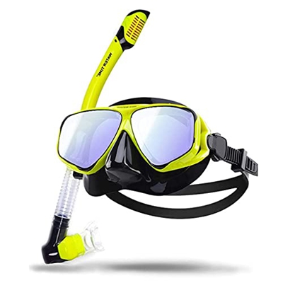 Máscaras de Buceo Snorkel Snorkel de Vista Completa Equipo de esnórquel Hecho de Material de Silicona Respetuoso con el Medio Ambiente Que Puede Respi