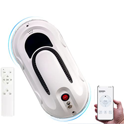 JINTAOMA Robot Limpiador de Ventanas, Robot de Limpieza de Ventanas 5000Pa Fuerte succión, Robot Limpiador de Ventanas Inteligente eléctrico con Contr características
