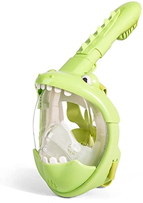 Samnuerly Máscara de Buceo Máscaras de Buceo Niños Natación Máscara de Snorkel de Cara Completa Niños Niñas Buceo subacuático Anti Niebla Snorkeling M