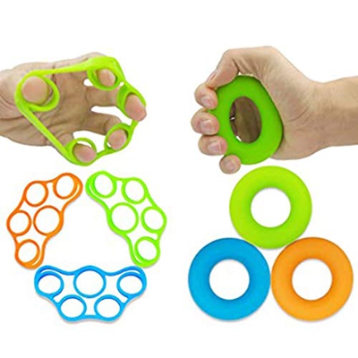 FMOPQ Entrenador de Fuerza de Agarre, ejercitador de Dedos, fortalecedor de Agarre de Mano, Alivia el Dolor de muñeca y Pulgar, túnel carpiano, Ideal 