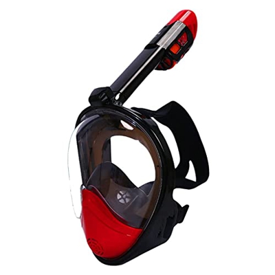 Samnuerly Máscaras de Buceo Snorkel Unisex HD Equipo de Buceo Hecho de Material de Silicona Natación Impermeable y antivaho (Color : Red) (Red)