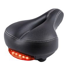 Eyccier Asiento de Bicicleta Unisex Diseño Trasero de diseño de Bicicleta de Bicicleta Gruesas esponjadas de Cuero en Bicicleta Ancha de la Silla del  precio
