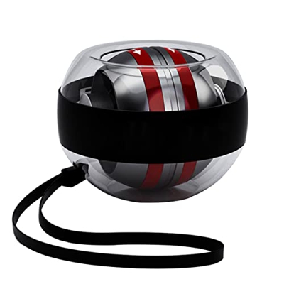 FMOPQ Bola de muñeca giroscópica para Huesos de muñeca de Dedos de Brazo más Fuertes, Bola de Entrenamiento de Fuerza de Brazo con Luces LED, Contador