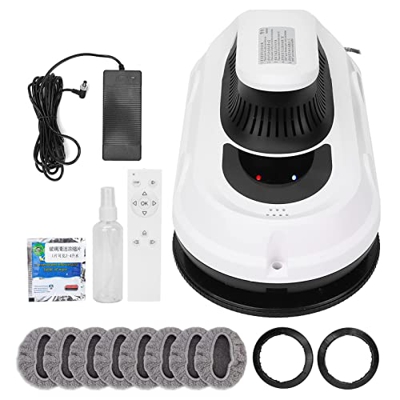 JINTAOMA Robot de Limpieza de Ventanas eléctrico 5000Pa, Limpiador de Ventanas robótico, Sistema de Seguridad, navegación Inteligente, Control Remoto 