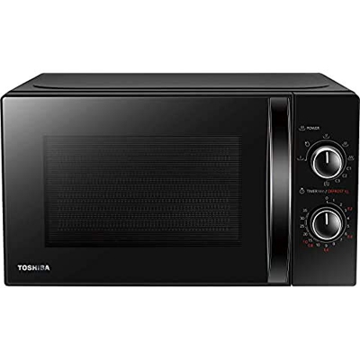 Toshiba MW-MG20P (BK) Horno microondas con grill 800 W con Crispy Grill 1000 W, 20 litros, negro