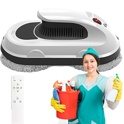 JINTAOMA Robot Aspirador Remoto infrarrojo automático para Ventana de Piso Alto al Aire Libre 5000Pa adsorción súper Fuerte Velocidad de Limpieza ultr