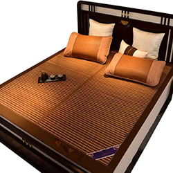 Alfombras para dormir de verano Colchón de enfriamiento de bambúes dormidos desnudos, fresco pero no hielo de verano tallado for dormir for la familia características