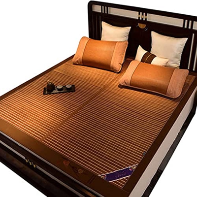 Alfombras para dormir de verano Colchón de enfriamiento de bambúes dormidos desnudos, fresco pero no hielo de verano tallado for dormir for la familia