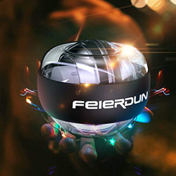 FMOPQ Mini Bola de Entrenamiento de muñeca, fortalecedores de Mano de Entrenamiento de Fuerza, Bola de giroscopio, Potencia mecánica, con luz de Color características