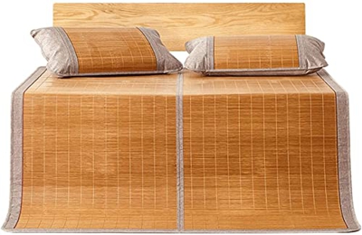 DYCIN Alfombras para Dormir de Verano Almohadilla de bambú Plegable de Doble Cara, Alfombrilla Natural for Dormir for Dormir de Verano para el Dormito