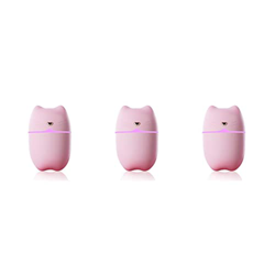lmoikesz 3 Juegos de Humidificador de aire, 260ml, aceite esencial, ajustable, eléctrico, USB, recargable, temporizador, difusor de Aroma, generador d características