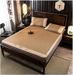 Alfombras para dormir de verano Almohadilla for dormir natural, topper de doble colchón plegable dormitorio familiar de tamaño completo for todas las  características