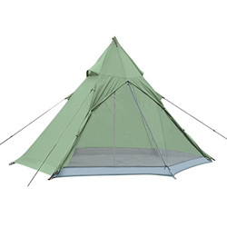 Tienda de campaña al Aire Libre, Tienda de pirámide Familiar para Acampar, mochilero, Senderismo, montañismo (Verde 290X200CM) en oferta