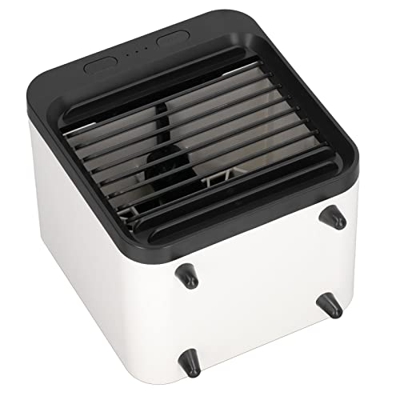 Aire acondicionado portátil, mini aire acondicionado pequeño de 200 ml para el hogar, oficina para dormitorio En blanco y negro