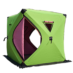 Lincheer Pesado algodón hielo pesca tienda al aire libre viento invierno hielo pesca casa gran espacio camping caliente tienda características