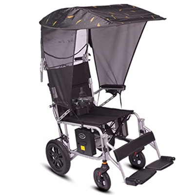 SXFYHXY Cubiertas De Lluvia para Sombrilla De Silla De Ruedas Eléctrica, Protección Resistente a Los Rayos UV, Sombrilla De Toldo para Silla De Ruedas