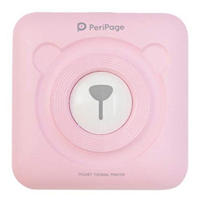 Impresora Bluetooth portátil térmica de 58 mm Mini foto de imagen POS inalámbrica para bolígrafos de pintura de teléfono para plástico (rosa, talla ún