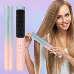 Deciniee Cepillo para Alisar el Cabello, Peine Profesional para el Cabello Calentado 3 Ajustes de Temperatura 160°c-200°c, 4000 Mah Peine Caliente Cal en oferta