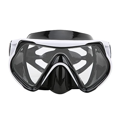 Occhiali Da Sub, Occhiali Da Snorkeling per Adulti In Silicone, Occhiali Da Nuoto con Vista Ampia In Vetro Temperato per Donna Uomo, Attrezzatura per 