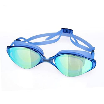 ZLYPSW Gafas Profesionales antifog UVA Protección Gafas de natación Ajustables Hombres Mujeres Impermeables Gafas de Silicona Gafas (Color : A, Size :