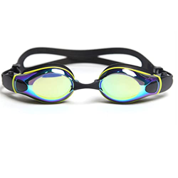 ZLYPSW Profesional for Adultos Impermeables Anti-Fog UVA Lente de protección Hombres Mujeres Gafas de natación de Silicona Ajustable Lente (Color : B, características