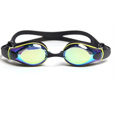 ZLYPSW Profesional for Adultos Impermeables Anti-Fog UVA Lente de protección Hombres Mujeres Gafas de natación de Silicona Ajustable Lente (Color : B,
