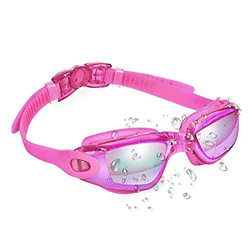 ZLYPSW Fuga de Gafas de natación Anti-Fog UVA Protector Silicone Nariz Puente Receta de Gafas for natación for Adultos (Color : Pink, Size : One Size) características