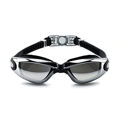 ZLYPSW Electroplator de Gafas de Trajes de baño Anti-Fog de natación Gafas de natación Ajustables Gafas de natación (Color : A, Size : One Size)