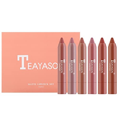 Labiales Set Lápiz labial de terciopelo mate Lápiz labial Colores de larga duración Mate Lápiz labial impermeable Maquillaje 12 Lápiz labial Lápiz lab