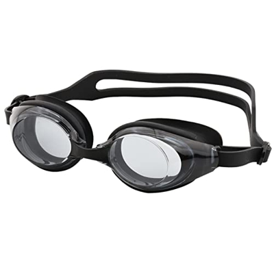 ZLYPSW Mujer Hombre Impermeable Gafas Gafas Juego de Silicona for Mujeres de Silicona Cabello Largo Gorro de baño Grande Gafas de Buceo (Color : A, Si