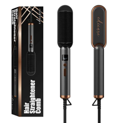 Edicare, Cepillo Alisador Pelo, Peine Alisador de Cabello, Profesional, 220-240V, 50W, 3 Intensidades regulable hasta 200º, Calentamiento PTC, para Ca precio