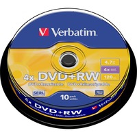 DVD+RW Matt Silver 4,7 GB 10 pieza(s), DVDs vírgenes