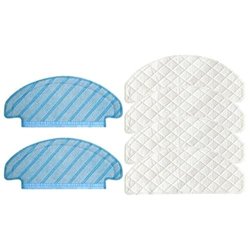 BAIHOGI uds Trapos para ECOVACS DEEBOT OZMO T8/T8 AIVI Robot Aspirador desechable fregona Pieza de Tela (Color : Blue White) en oferta