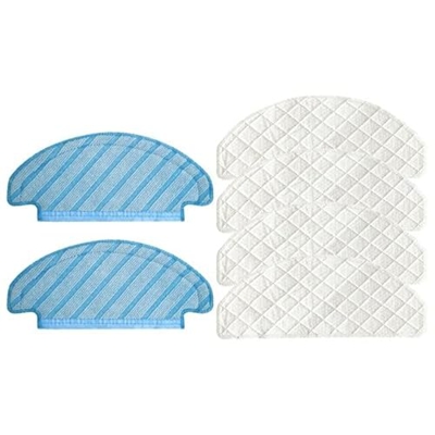 BAIHOGI uds Trapos para ECOVACS DEEBOT OZMO T8/T8 AIVI Robot Aspirador desechable fregona Pieza de Tela (Color : Blue White)