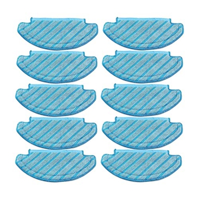 Rachlicy Almohadillas para mapas de Tela Lavables Piezas de Repuesto de Aspirador Robot Accesorios de Robot de trapeador de trapeador de trapeador 10 