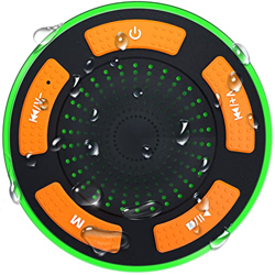 Hadisala Altavoz Bluetooth para Ducha, Altavoces Impermeables IPX7 con Luces LED de Estado de ánimo, Altavoz inalámbrico portátil con Sonido estéreo d características