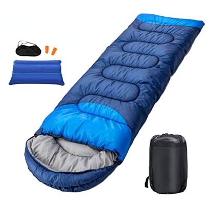 DLRICH Saco de dormir camping saco de dormir ultraligero impermeable 4 estaciones cálido sobre mochilero sacos de dormir Widen1.5KGRightN