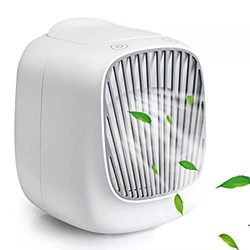 LERSHY Enfriador de Aire Mini USB de Tres en uno, Ventilador eléctrico de Agua de humidificación móvil portátil, Escritorio de Casas pequeños acondici precio