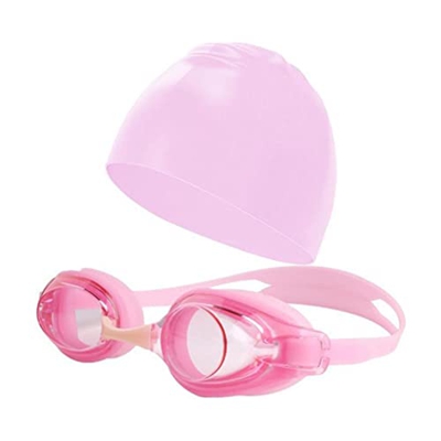 ZLYPSW Gafas de natación con Gorras de Silicona for niños de 6 a 14 años HD Gafas Anti Anti -Niebla Gafas de Buceo (Color : B, Size : One Size)