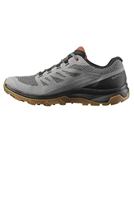 Salomon Outline Gore-Tex, Zapatos de Trekking y Senderismo, Hombre, Gris (Frost Gray Black Burnt Brick), 44 2/3 EU