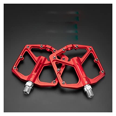 XIWALAI Pedal de Ultra luz Ultra luz Bicicleta Sellado de Sellado Pedal de Aluminio aleación antinkid tacón Piezas de Bicicleta (Color : K203-RD)