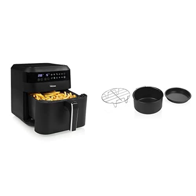 Tristar FR-6999 Freidora sin aceite con panel de control digital táctil, capacidad 6 L, 1700 W + Tristar FR-6939 Set de 3 accesorios para freidoras si