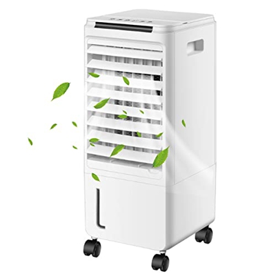 LERSHY Air acondicionador portátil con Control Remoto, Ventilador de Aire Acondicionado de un Solo enfriamiento Vertical móvil, Velocidad de Aire Acon