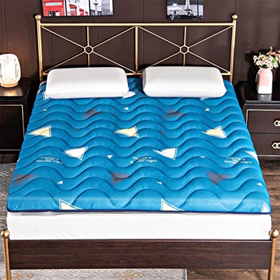 KKCD Tatami Colchoneta De Dormir Colchón De Futón Plegable Japonés Colchón Suave para Piso Colchón Enrollable para Niños Cama De Invitados Doble Portá