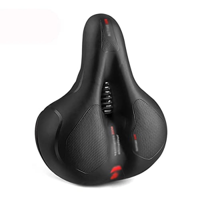 JINPENGRAN Bicicleta Transpirable Sada para Hombres Mujeres Road Bike Saddle Shock Absorbing cómodo Asiento de Bicicleta Grande,A