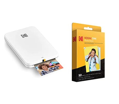 KODAK Step Slim Impresora fotográfica móvil instantánea, imprima de Forma inalámbrica Fotos de 5,1 x 7,6 cm en Papel Zink con Dispositivos iOS y Andro