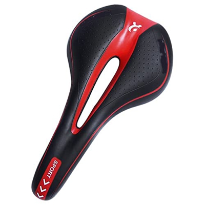 JINPENGRAN Silla de monada de Bicicleta, sillín de Bicicleta cojín Bicicleta Hueco sillín Ciclismo en Bicicleta de montaña Accesorios para Bicicleta,A