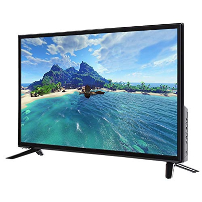 Televisor LCD HD de 32 Pulgadas, HDR WiFi Inalámbrico HDMI Inteligencia Voz DVD HD Televisión Smart TV, Interfaz AV USB VGa RF de 3,5 Mm, TV Digital,