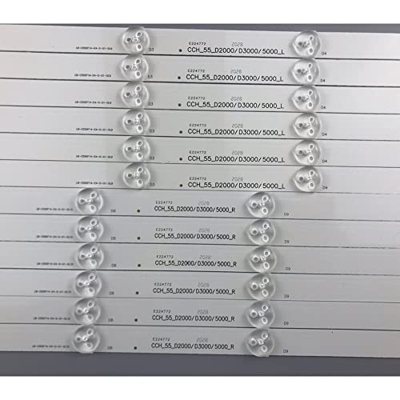 TXTC LED Backlight Strip 11 Lamp for 55CE2810H 55CE2210M LB55061 55D3000/D2000 55N1 55D3700I LED55D2000i SVJ550AD6 C550F15-E6-H (Color : Russian Feder