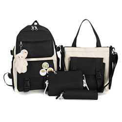 Juego de Mochila Escolar para Niñas Mochila Escolar SetCute Mochila Escolar Niñas Adolescentes Bolsa de Libro con Bolsa de Crossbody Bolsas Escolares  características